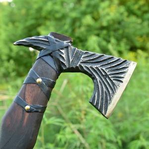 Hand Forged Viking Throwing Axe with Sheath