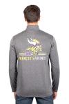 Super Soft Vikings Quarter Zip T-Shirt for Adults