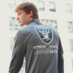 Super Soft Vikings Quarter Zip T-Shirt for Adults