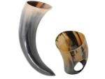 Viking Drinking Horn with Stand - 2 oz Capacity
