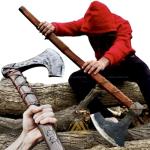 Large Double-Headed Berserker Viking Axe