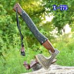 Viking Valhalla Throwing Axe with Leather Handle