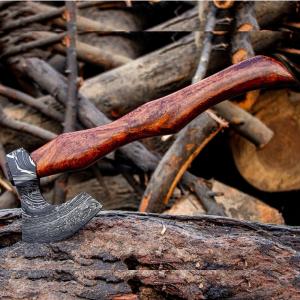 Personalized Hand Forged Viking Bearded Hatchet Axe