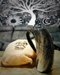 Engraved Viking Drinking Horn Mug - $258