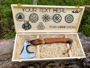 Custom Hand Forged Carbon Steel Viking Tomahawk Axe