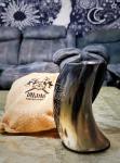 Engraved Viking Drinking Horn Mug - $258