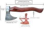 Damascus Viking Axe with Sheath and Handle