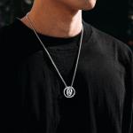 Viking Thor Hammer Necklace in Silver with Celtic Knot