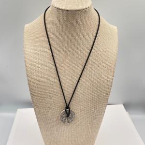 Viking Vegvisir Compass and Mjolnir Pendant Necklace