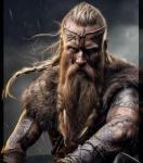 Men's Viking Fur Collar Warrior Cape Costume