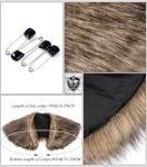 Men's Viking Fur Collar Warrior Cape Costume