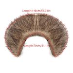 Men's Viking Fur Collar Warrior Cape Costume