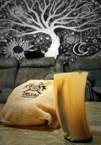 Natural Brown Viking Drinking Horn - $248