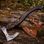 Personalized Carbon Steel Viking Tomahawk Hatchet