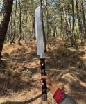 Hand Forged Carbon Steel Viking Survival Sword