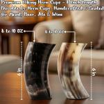 Natural Brown Viking Drinking Horn - $248
