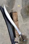 30" Custom D2 Steel Viking Hunting Sword with Sheath