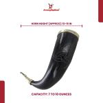 Viking Ceremonial Drinking Horn and Stand Set