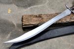 30" Custom D2 Steel Viking Hunting Sword with Sheath