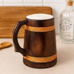 Handmade Viking Beer Mug - Rustic Tankard Gift