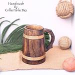 Handmade Viking Beer Mug - Rustic Tankard Gift