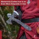 Personalized Viking Triple Edge Throwing Axe with Sheath