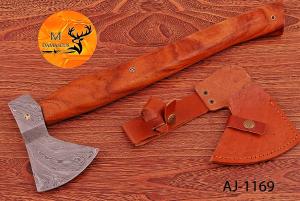 Damascus Steel Viking Throwing Tomahawk Axe