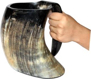 Viking Drinking Horn Tankard – 50oz Authentic Design