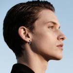 Viking Rune Hoop Earrings in Sterling Silver