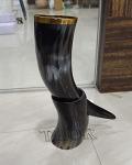 Authentic Viking Drinking Horn with Stand