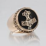 Mjolnir Bronze Ring - Viking Thor's Hammer Jewelry