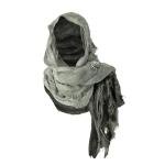 Viking Hooded Shawl with Brooch and Cowl