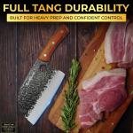 Hand-Forged Viking Butcher Knife Set - 3 Pieces