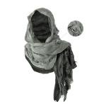 Viking Hooded Shawl with Brooch and Cowl