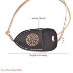 Celtic Fixed Blade Pocket Knife with Sheath