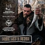 Fenrir 12" Ox-Horn Viking Drinking Horn Set