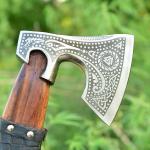 Viking Valhalla Throwing Axe with Leather Handle