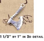AXE VIKING ODIN CELTIC KNOT NORDIC Pendant On 24" 925 Sterling Silver Necklace