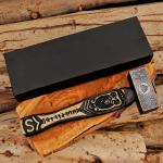 Handmade Hammer Viking Knife Carbon Steel Bushcraft Norse Mjolnir Engraved Blade