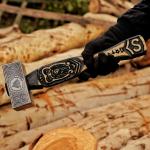 Handmade Hammer Viking Knife Carbon Steel Bushcraft Norse Mjolnir Engraved Blade