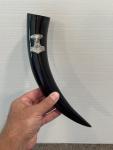 Viking Drinking Horn with Thor's Hammer Medallion
