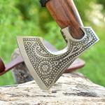 Viking Valhalla Throwing Axe with Leather Handle