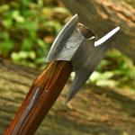 Custom Damascus Steel Viking Camping Hatchet Axe
