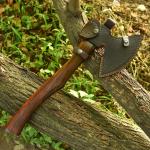 Custom Damascus Steel Viking Camping Hatchet Axe
