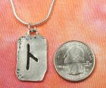 Laguz Rune Necklace - Viking Elder Futhark Jewelry