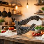 Viking Axe Pizza Cutter with Ash Wood Handle