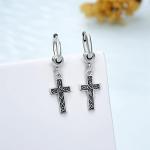 Norse Viking 925 Sterling Silver Earrings for Men