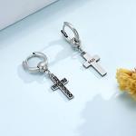 Norse Viking 925 Sterling Silver Earrings for Men