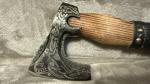 Hand-Forged Viking Valhalla Throwing Axe with Sheath