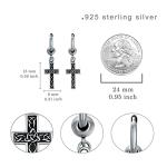 Norse Viking 925 Sterling Silver Earrings for Men